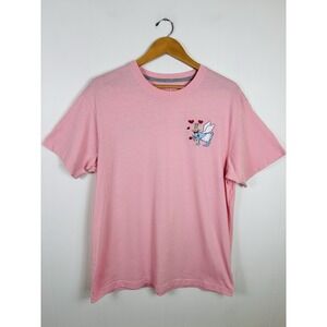 Goat USA T-Shirt Tee Mens Large Pink Valentines Day Be My Goat Cupid Hearts